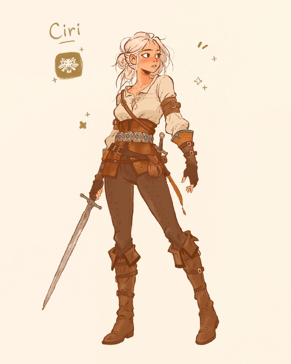 itsanalume's tweet photo. Ciri in my style ⚔️                                                  #thewitcher #ciri #illustration #fanart #witcher #characterdesign #procreate #art https://t.co/QmvMT1DHmV