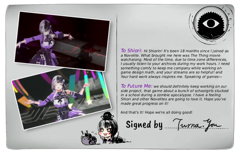 turnaru's tweet photo. This is my first time submitting homework for Novelite. It feels quite good to write a letter to myself in the future, motivating me to think about the future. Hope we all are doing well then.
#shioassets11 https://t.co/zxAint6Tkb