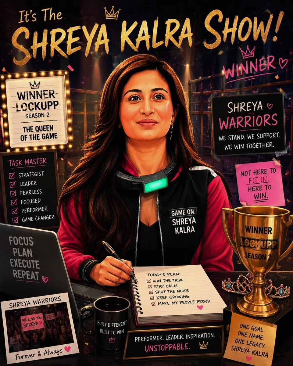editsbymahi's tweet photo. 10 days to go, our moment! She’s giving her all inside, now let’s go all out outside &amp; make her win! 💖🔥

#ShreyaKalra #LockUpp2
SHREYA THE GAME CHANGER https://t.co/QTKbbFNiAv