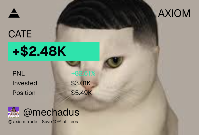 mechadus's tweet photo. was funny to see the cross chain PvP on $CATE.

think the sol dip when rh coin vamped was a free scalp that i took quite nicely (albeit i sold early). https://t.co/pMbadpokII