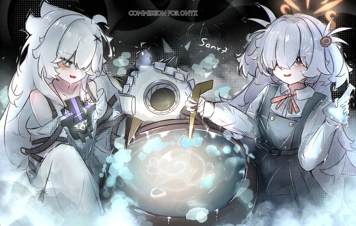 roku10048's tweet photo. Commission for Onyx 🧉🧉
Thank you for your support!!🖤🖤🤝🤝
No.21 &amp; Kanoe
 #punishinggrayraven 
#bluearchive https://t.co/oIorT4TW9g