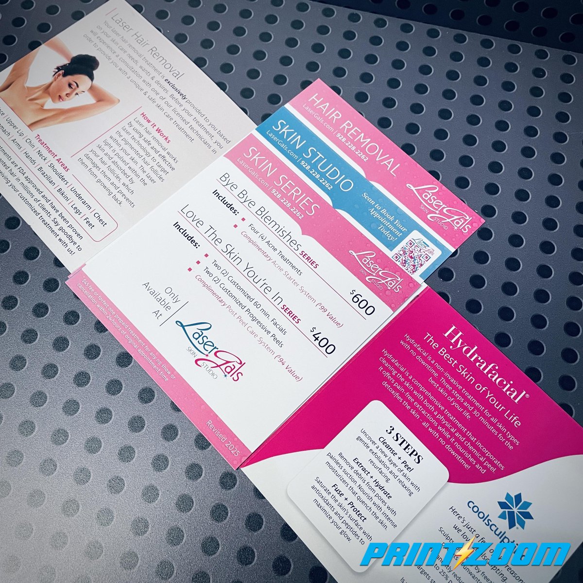 PrintInAFlash's tweet photo. Brochures and price list inserts for Laser Gals in vibrant fullbleed color on durable 10pt C2S—perfect for showcasing services.
Thank you Laser Gals for trusting us
🖨️ Need printed materials? We’ve got you covered!

 #Flyers #printmaterials #life #YumaAZ #PrintZoom #Printinaflash https://t.co/HF7BlQ6Hoa