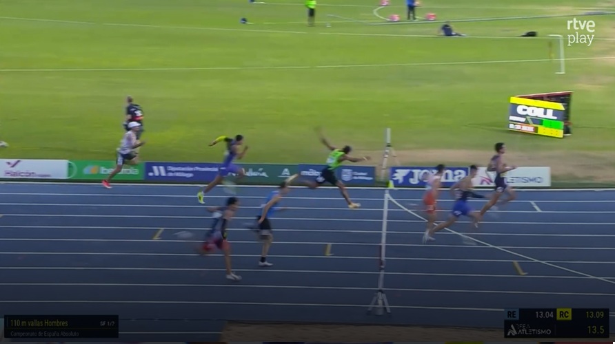 fatletismeib's tweet photo. #CEatletismo #Málaga2026: 
Dani Castilla, 14.19 +0.7 a la 1ª semifinal (7è, 12è global) que no han estat suficients per a passar a la final en la seva primera competició d'estiu. 
Bon paper. Enhorabona! 👏 

@esportsIB @EsportsConsell @ICECalvia #atletesfaib https://t.co/IYxFCuEZ6l