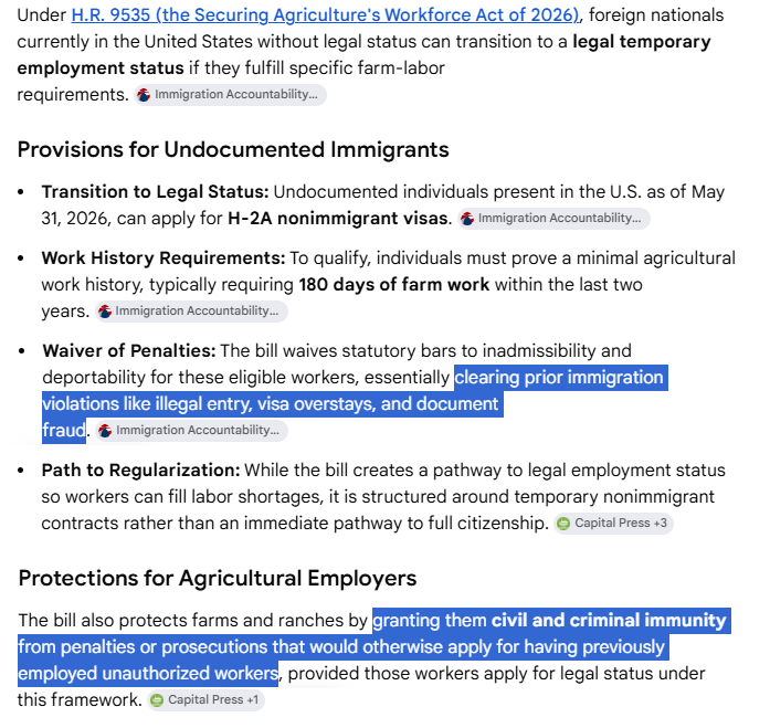 Schedule_F_'s tweet photo. @asanderford Legal immigrants don't need criminal amnesty.      

Only criminals need criminal amnesty.  

Legal employers don't need criminal amnesty.  

Only criminals need criminal amnesty. https://t.co/V11rZZ9SzK