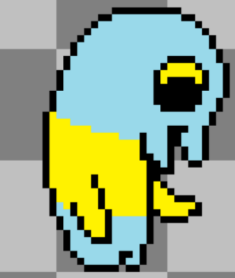 gurchinvg's tweet photo. Sprite based on a drawing my friend did of Normalnpc from memory https://t.co/y5ryXAJTwy