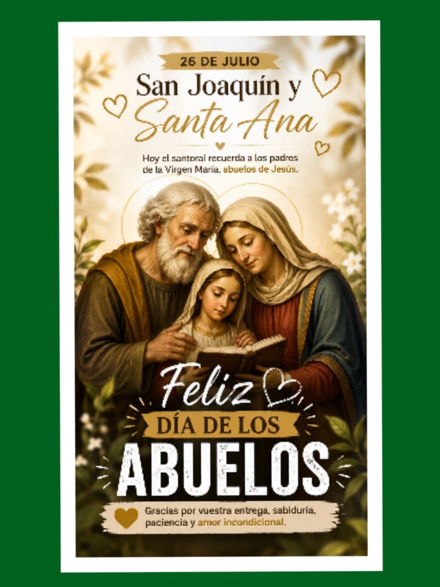 jaimejvidal's tweet photo. #DiaDeLosAbuelos #abuelos #26Julio 
#SanJoaquinyStaAna #GrandParentsDay #abuelo #abuela 
#SanJoaquin #SantaAna #recuerdo #gracias #reflexion #España #Tarragona #ElsPallaresos #Reus https://t.co/vXeHzMTxnr