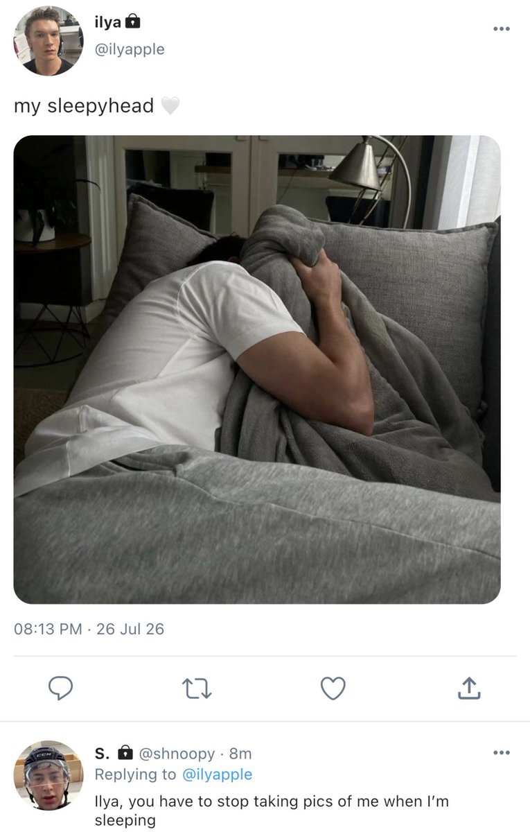 mintyhollander's tweet photo. #hollanov one tweet smau

get a little glimpse into the life of shane and ilya through their private accounts https://t.co/0BuGFquhpo