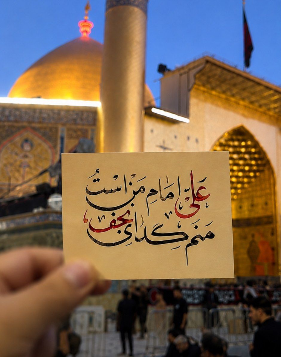 Ghurarolhikam's tweet photo. نامَت گره‌گُشای دو عالَم بُوَد علی... https://t.co/EwCjOhSi8x