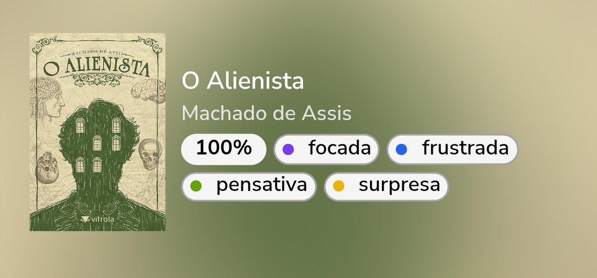 mayatalendo's tweet photo. 13. O Alienista 
  ↪︎Machado de Assis 

★ ★ ★ ★ ★  + ♡ https://t.co/JwRZIcp8Bx