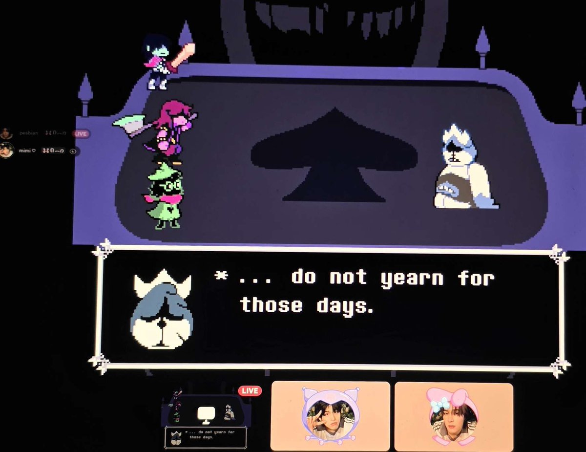 lezzdyke's tweet photo. guys don't worry. they're just busy playing deltarune https://t.co/CHX50MxyoS