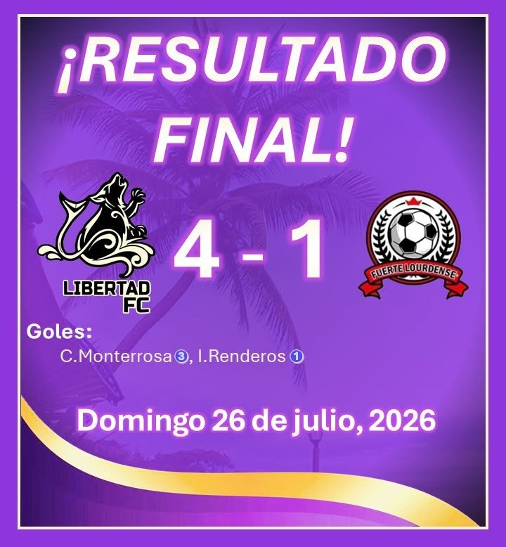 LibertadFCLobos's tweet photo. Buen debut para Carlos Monterrosa con un "Hat Trick"! Seguimos armando un club fuerte para competir en la RedDFut La Libertad. 💜🐺⚽ #AscendiendoConLaMarea https://t.co/xjMoIM6XuK