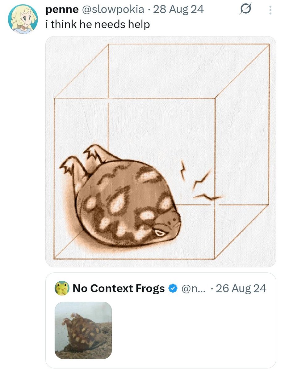 nocontextfrogs's tweet photo. https://t.co/Znnw5hSC6O