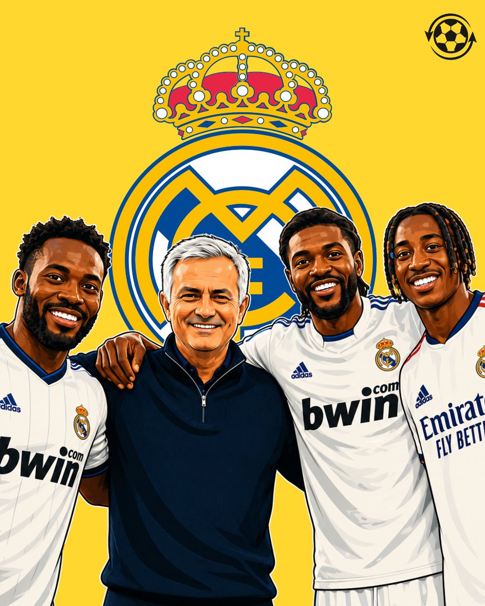 DeadlineDayLive's tweet photo. 🚨 José Mourinho has now signed three African players during his time as Real Madrid manager. 

🇬🇭 Michael Essien
🇹🇬 Emmanuel Adebayor
🇨🇮 Yan Diomande

(Source: @MadridXtra) https://t.co/KDIUDgJ9Yv
