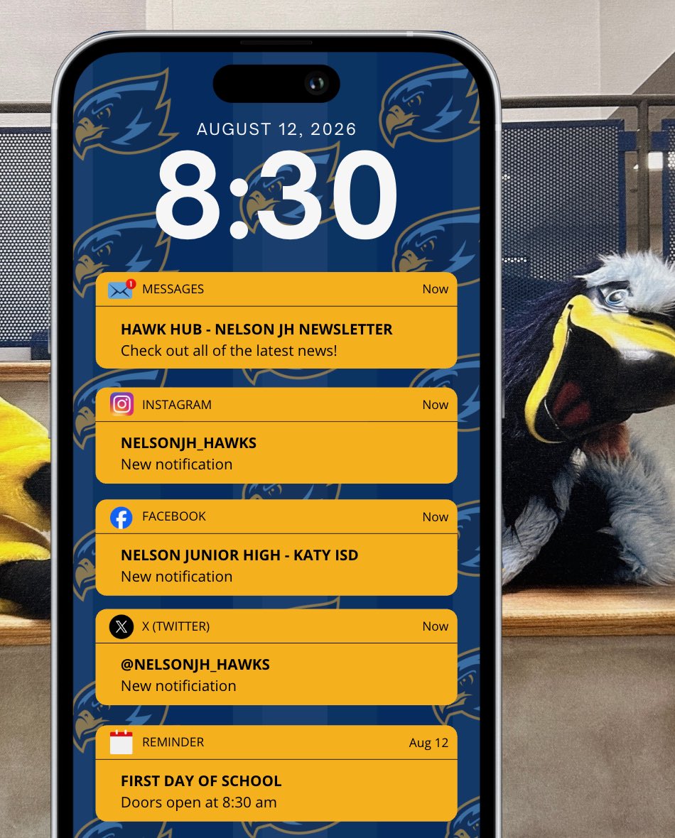 nelsonjh_hawks's tweet photo. Hawk Kettle, Are You Following Along?
Don't miss a thing! Be sure to follow to stay up to date on school events, student celebrations, important announcements, and all the amazing things happening around the Hawk Kettle!
#HawkKettle #StayConnected #HawkPride #InTheKnow https://t.co/IbyXjmR6EP