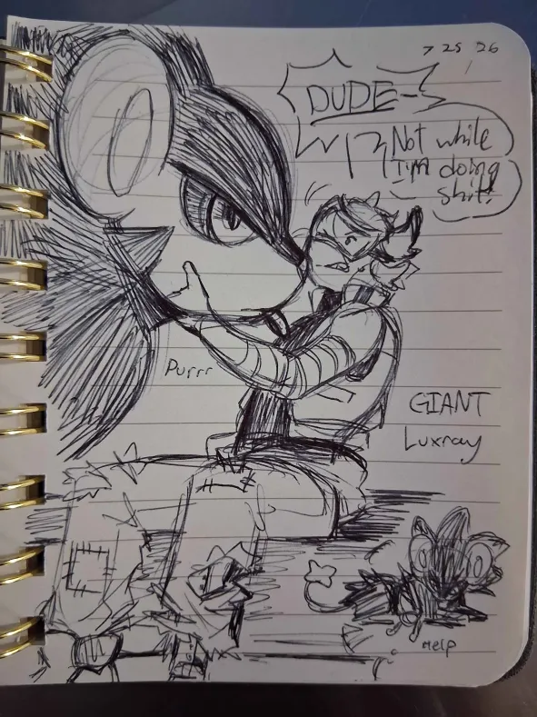 arty_mc_artist's tweet photo. My last work doodle... Im free... For Now. #phightingfanart https://t.co/V1lhVJrKDA