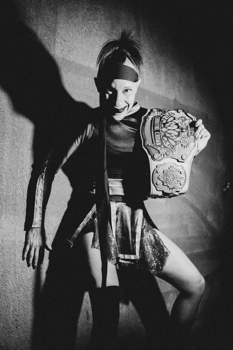 Janai_Kai's tweet photo. AND NEW!! 👑🏆 BEEN DESERVED. @ETUwrestling https://t.co/TdKpVggHSB