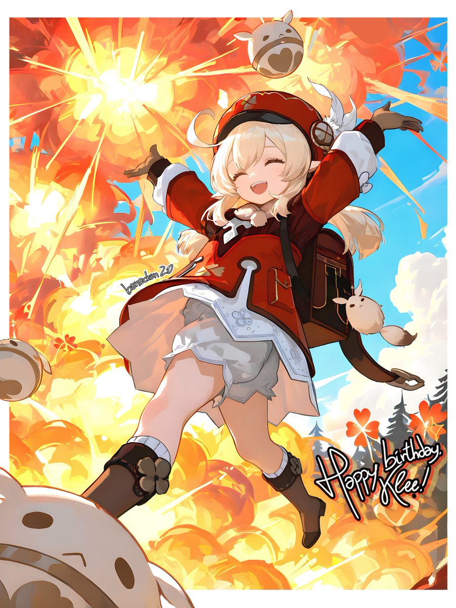 banachan2_0's tweet photo. ☆•.¸ 🄷🄰🄿🄿🅈 🄱🄸🅁🅃🄷🄳🄰🅈, 🄺🄻🄴🄴! ⡀.•☆

#クレー生誕祭2026 #クレー #原神 #genshinimpact #klee https://t.co/ZiFHEMSl29