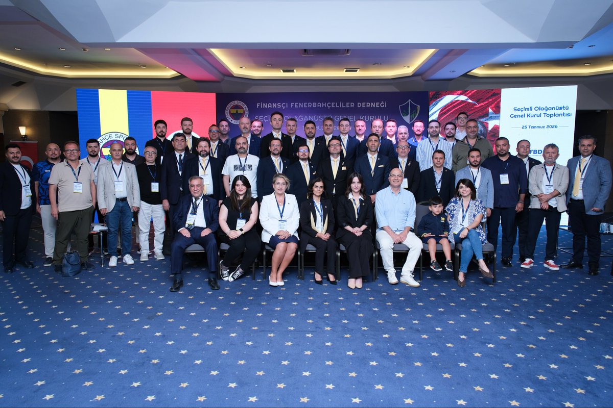 FFBDER1907's tweet photo. Finansçı Fenerbahçeliler Derneği olarak Seçimli Olağanüstü Genel Kurul Toplantımızı başarıyla tamamladık.

Üyelerimizin yüksek katılımı ve güçlü aidiyet duygusuyla gerçekleşen Genel Kurulumuzda, Başkanımız Fatih Fazlı Çığ, tek liste ile gerçekleştirilen seçim sonucunda üyelerimizin güvenini yeniden kazanarak görevine devam etmiştir.

Genel Kurulumuzda, derneğimizin kurumsal gelişimini sürdürülebilir şekilde desteklemek, yönetim yapımızı daha etkin hale getirmek ve gelecek dönem stratejilerimizi güçlendirmek amacıyla önemli kararlar alınmıştır. Bu doğrultuda, üye niteliğini daha da yükseltmeye yönelik tüzük düzenlemeleri kabul edilmiş; Yönetim Kurulumuz ise farklı alanlarda değer üreten yeni isimlerin katılımıyla daha da güçlendirilmiştir.

Finans sektörünün deneyim ve birikimini Fenerbahçe sevgisiyle buluşturan derneğimiz, yeni dönemde de kurumsal yönetim anlayışı, ortak akıl ve güçlü dayanışma kültürüyle üyelerine ve camiamıza değer katacak projeler üretmeye kararlılıkla devam edecektir.

Genel Kurulumuza katılım sağlayan, görüş ve katkılarıyla sürece değer katan tüm üyelerimize teşekkür ediyor; yeni dönemin Derneğimiz, üyelerimiz ve büyük Fenerbahçe camiası için hayırlı olmasını diliyoruz.