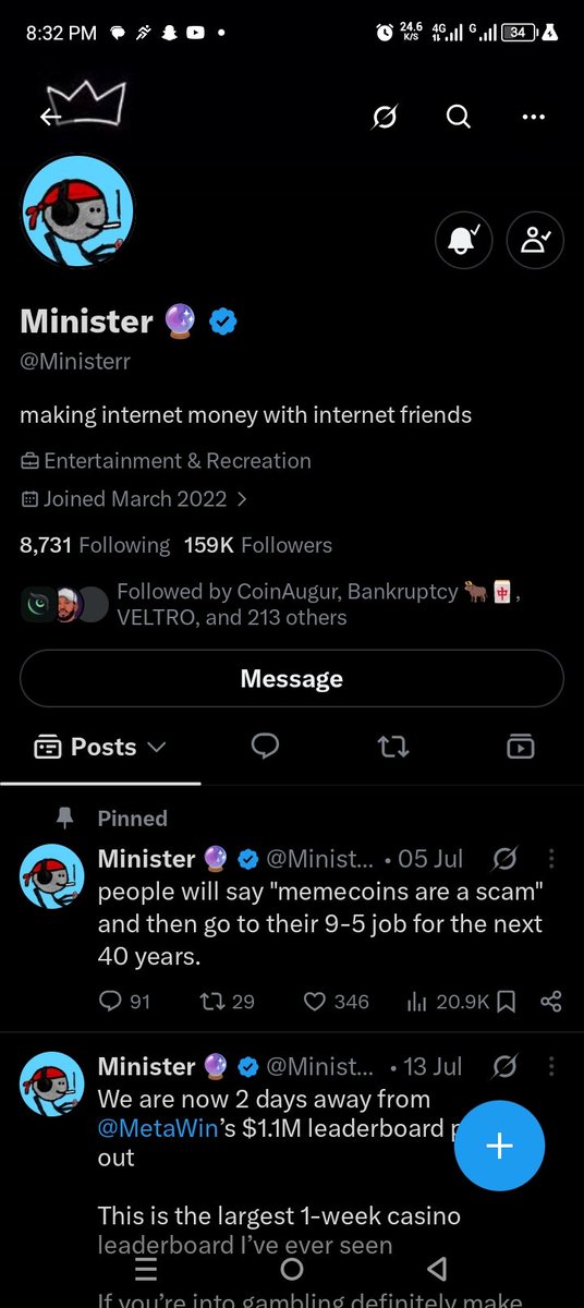 HaoLinkj's tweet photo. @SamuelXeus @Ministerr Congrats on the 3 houses king of 🔥Web3 really changing lives. Following @Ministerr

6rFx8rVi5mkuAxjPZzyKKcU6wfa1wwKg8Bje7X1sLpwx https://t.co/bgnpR7IA7y