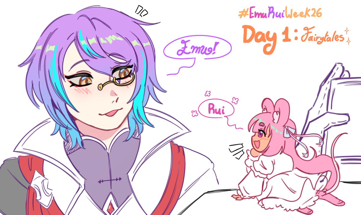 Kaidapai's tweet photo. A really quick drawing for start #emuruiweek2026  its kinda meh because I simply miscalculated my time

I'll put more effort into the others 😭 https://t.co/WR6xExKjZ6