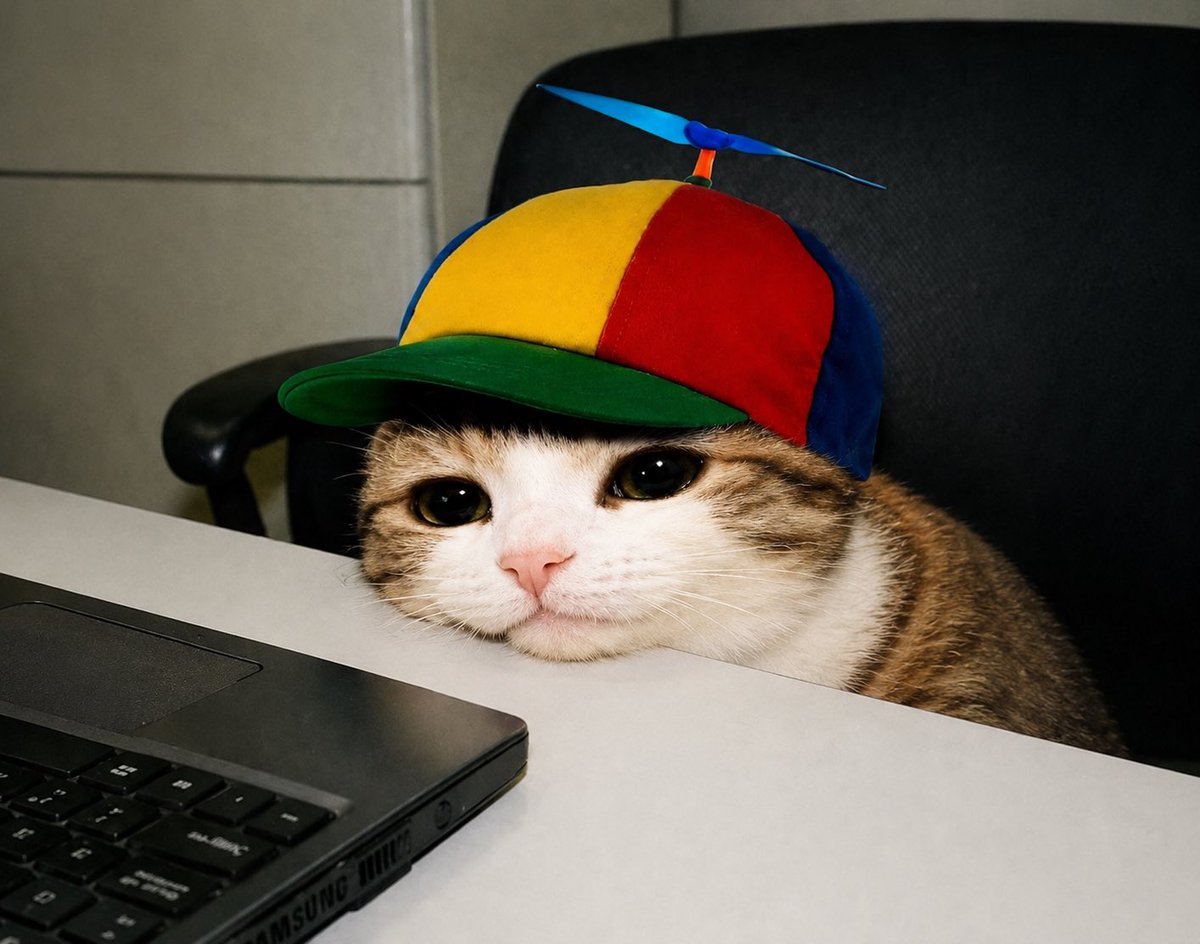 PropellerCatRh's tweet photo. just chillin’
send some love https://t.co/a8xrcYrziP