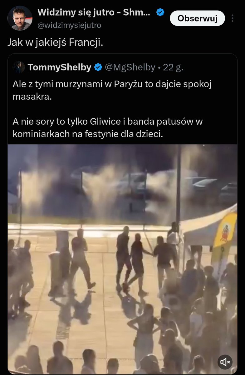 JSmigowski's tweet photo. A teraz kochani wytłumaczę dlaczego wjazd polskich huliganów na plac zabaw jest groźniejszym zjawiskiem niż wjazd samochodem w ludzi przez Abdula w Berlinie na paradę dewiantów 🤡 https://t.co/RMXczYenbH