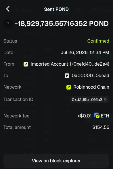 PondAirdrop's tweet photo. 1.89% Dev supply burnt https://t.co/t7UmuSHC67