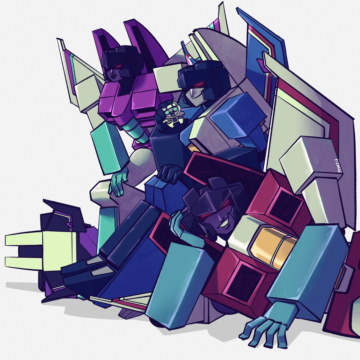 Piyat_tidaaaa's tweet photo. Seekers 🤭
#transformers #starscream #thundercracker #slipstream #skywarp https://t.co/M8HHVLiQgB