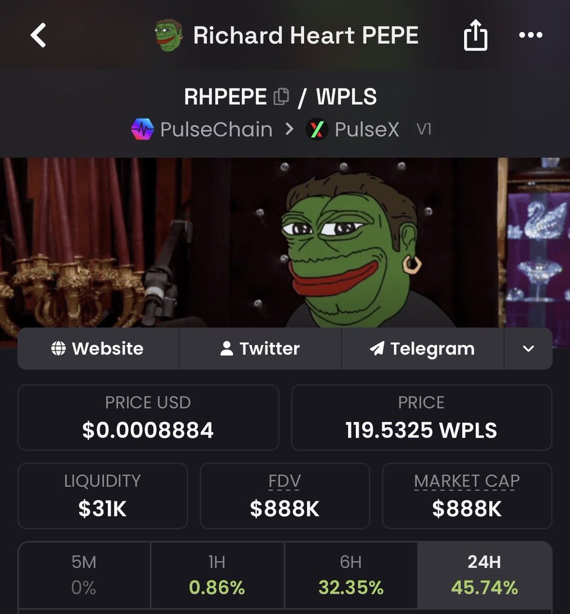 _Pulse_Chain_'s tweet photo. @RHPEPE_ r i c h a r d   h e a r t   p e p e $RHPEPE 🐸✅💚 https://t.co/UT3Roi93oH