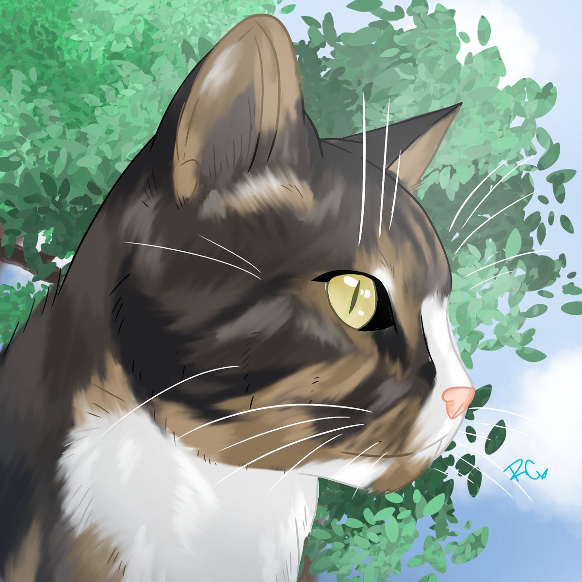AppleJuixeBox's tweet photo. Kitty portrait commission i have done🩷

#art #artist #artcommission #kitty #catlover https://t.co/ljfBHdNAsC