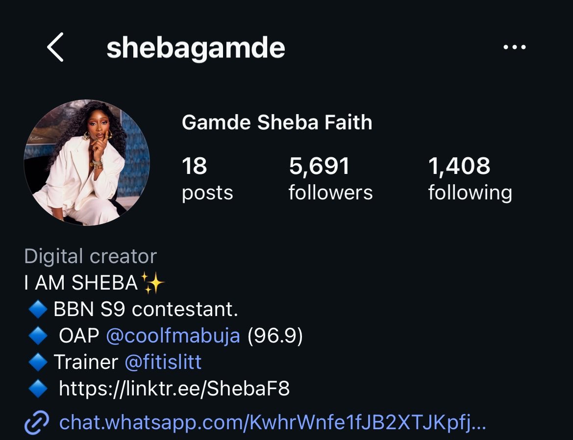Stylei_xx's tweet photo. Sheba

#BBNaija11 https://t.co/up4QWpA6y8