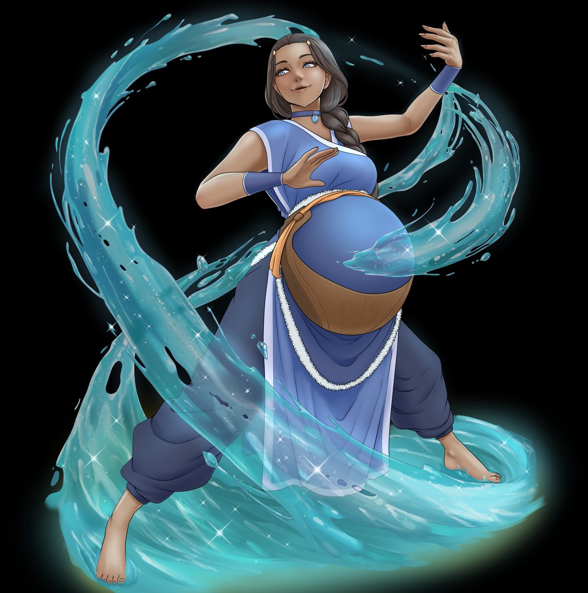 kristiadder's tweet photo. aaaand done :3 #katara https://t.co/tcQzpSOawm