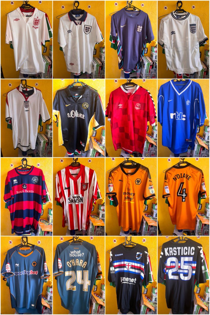 TunisianShirts's tweet photo. Looking to move all of these! 👀
Available individually or as one bundle.
Best prices on the market for genuine vintage shirts. 🔥
DM if you’re interested! 📩
#VintageFootball #FootballShirts #KitCollector #MatchWorn #SoccerJerseys https://t.co/Gh1FBZbv5z