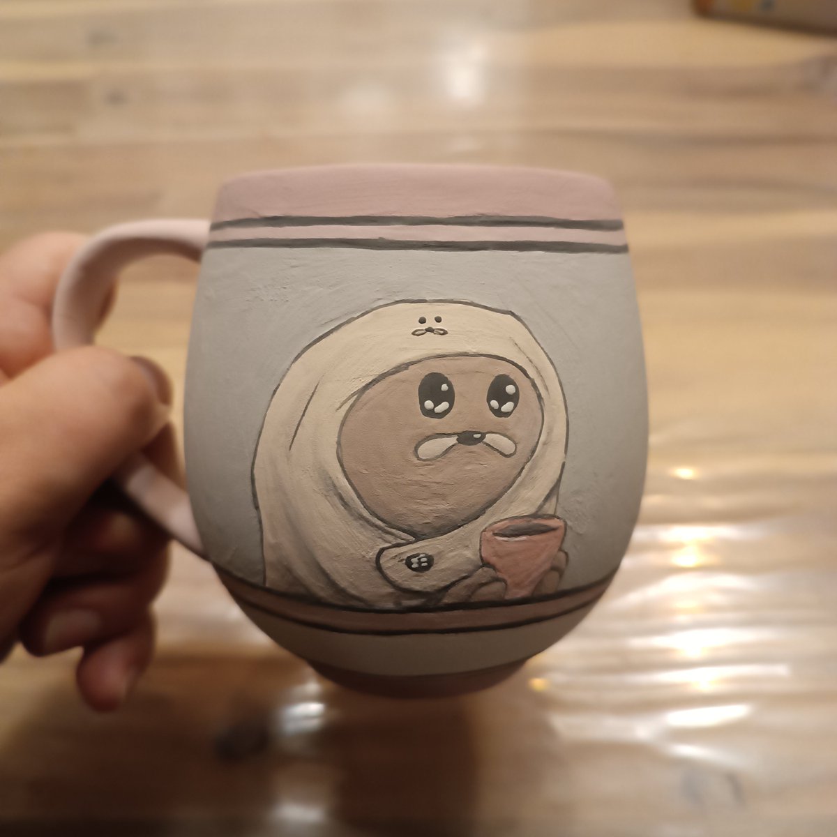 D_Derpowsky's tweet photo. Hello my Frens 

I recently went on a ceramic painting date, and this mug is the result. Now it just needs to be fired. I'm excited to see how it turns out.

#gondola
#GondolaisKing https://t.co/BKY98tNB4P