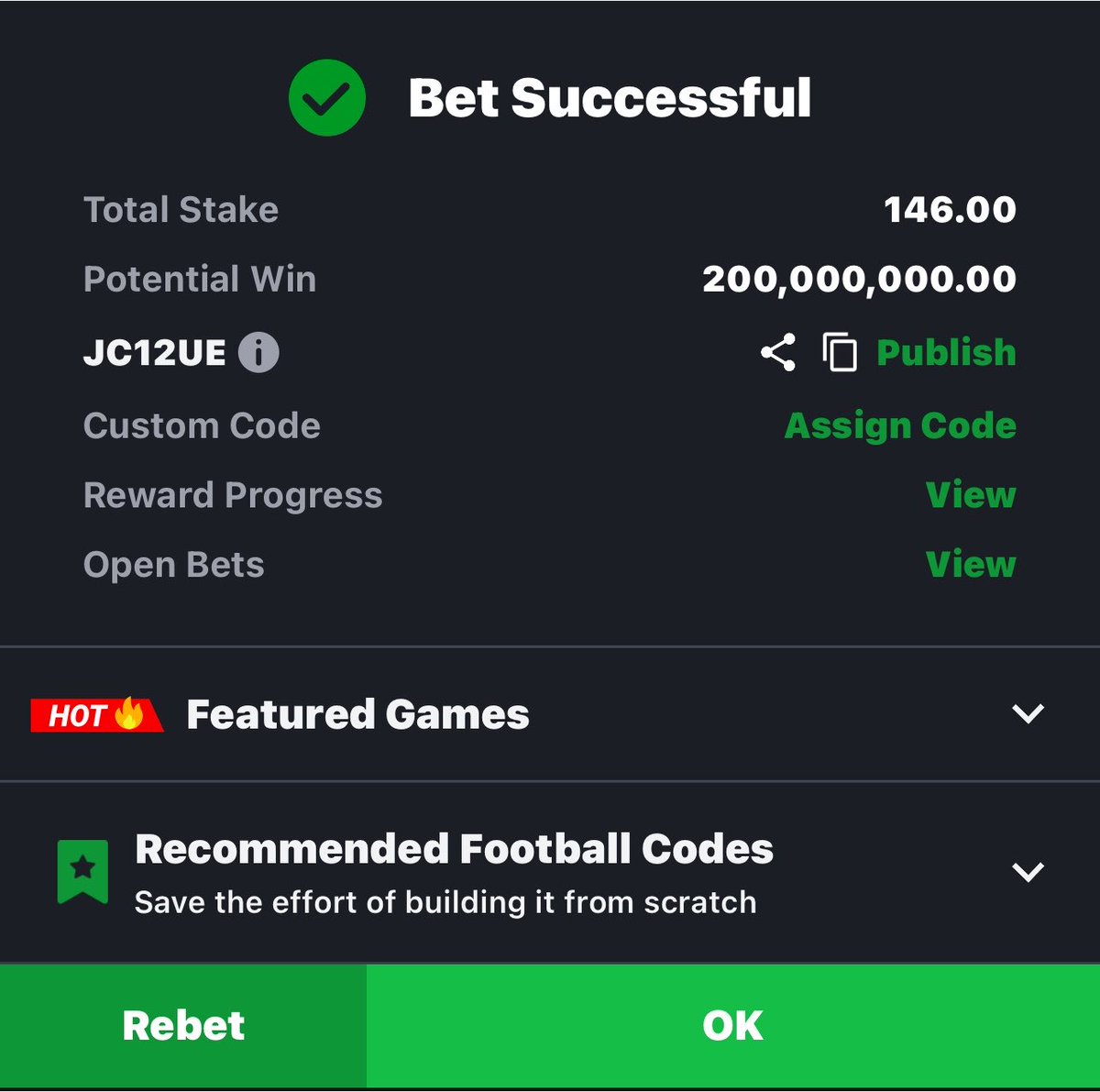 JoinMeWin's tweet photo. 146 2Win 200M 🏓 Wake Up to Boom

ZN5ZNQ 👉🏾 500 odds edit 

Flex 3 is 1.6k odds

Use brain Edit cuz wining many inside here 

Stake Responsibly 🔞BoomLuck✅ Y’all https://t.co/x9mj0WJSub