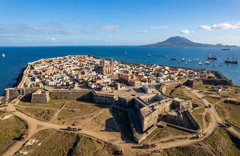 alcidesmlo's tweet photo. Otra vista de la Ciudadela. Generada por IA a partir de imágenes de la época. https://t.co/top1kfRPa6 https://t.co/3JCQjRrg07