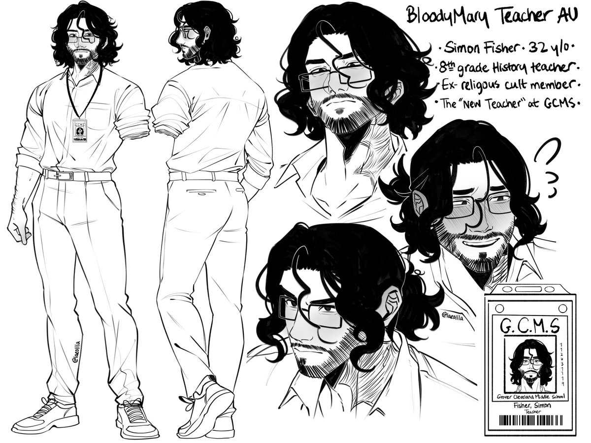 laeollla's tweet photo. #bloodymary teacher au :D https://t.co/vspE1ygxZa