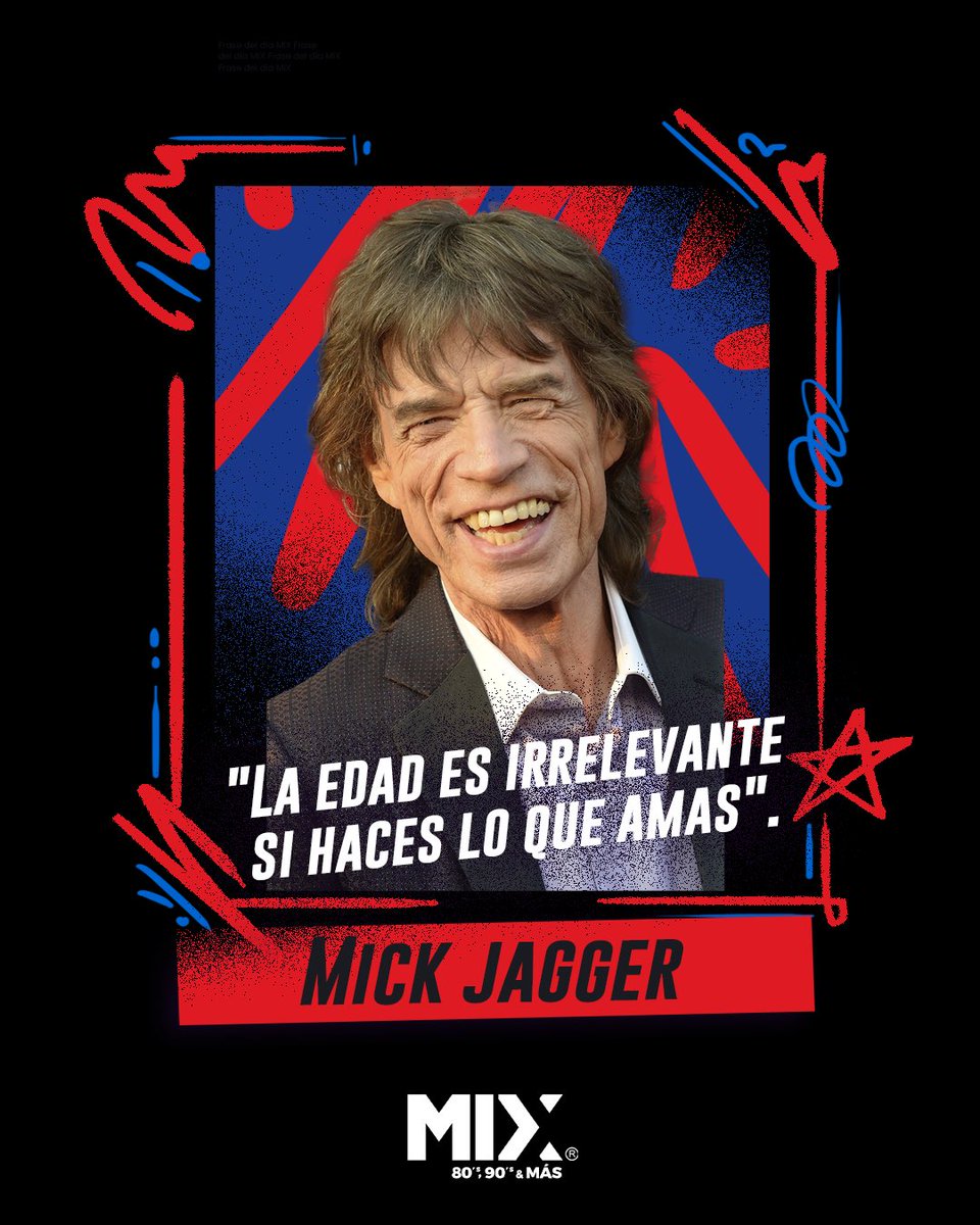MixMxOficial's tweet photo. ✨ "La edad es irrelevante si haces lo que amas”.

Pocas personas representan esa idea como Mick Jagger. 

A sus 83 años, el legendario líder de The Rolling Stones sigue demostrando que la pasión por la música no tiene fecha de caducidad.

Hoy celebramos el cumpleaños de una de las figuras más grandes en la historia del rock. 🤘🎂

¡HBD Mick Jagger! 🥳🎈🍾