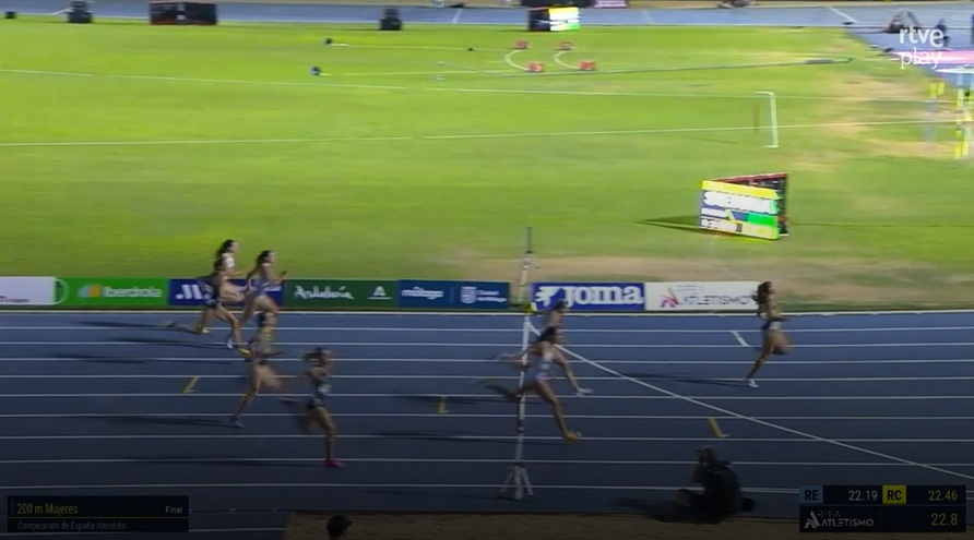 fatletismeib's tweet photo. #CEatletismo #Málaga2026: 
ESPERANÇA CLADERA, BRONZE ALS 200 METRES AMB 23.04!! 🥉🇪🇸 
Nou pòdium nacional absolut per la mallorquina i primera medalla balear a Málaga! 
I Carmen Marco, 6ª amb 23.65! Enhorabona! 👏 

@esportsIB @EsportsConsell @especladera #atletesfaib #ShortsFAIB https://t.co/TjekNJKwaM