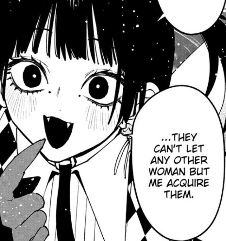 JordanTurbo27's tweet photo. @AlderDSBlue Yeah. While I do think Kumugi acquiring them might be more interesting than if Ichi did, I'd prefer if it was the foreshadowing leaning toward Ichi. Regardless, it's clear that Hakari is 1000000% being acquired https://t.co/YRKPdttU7W