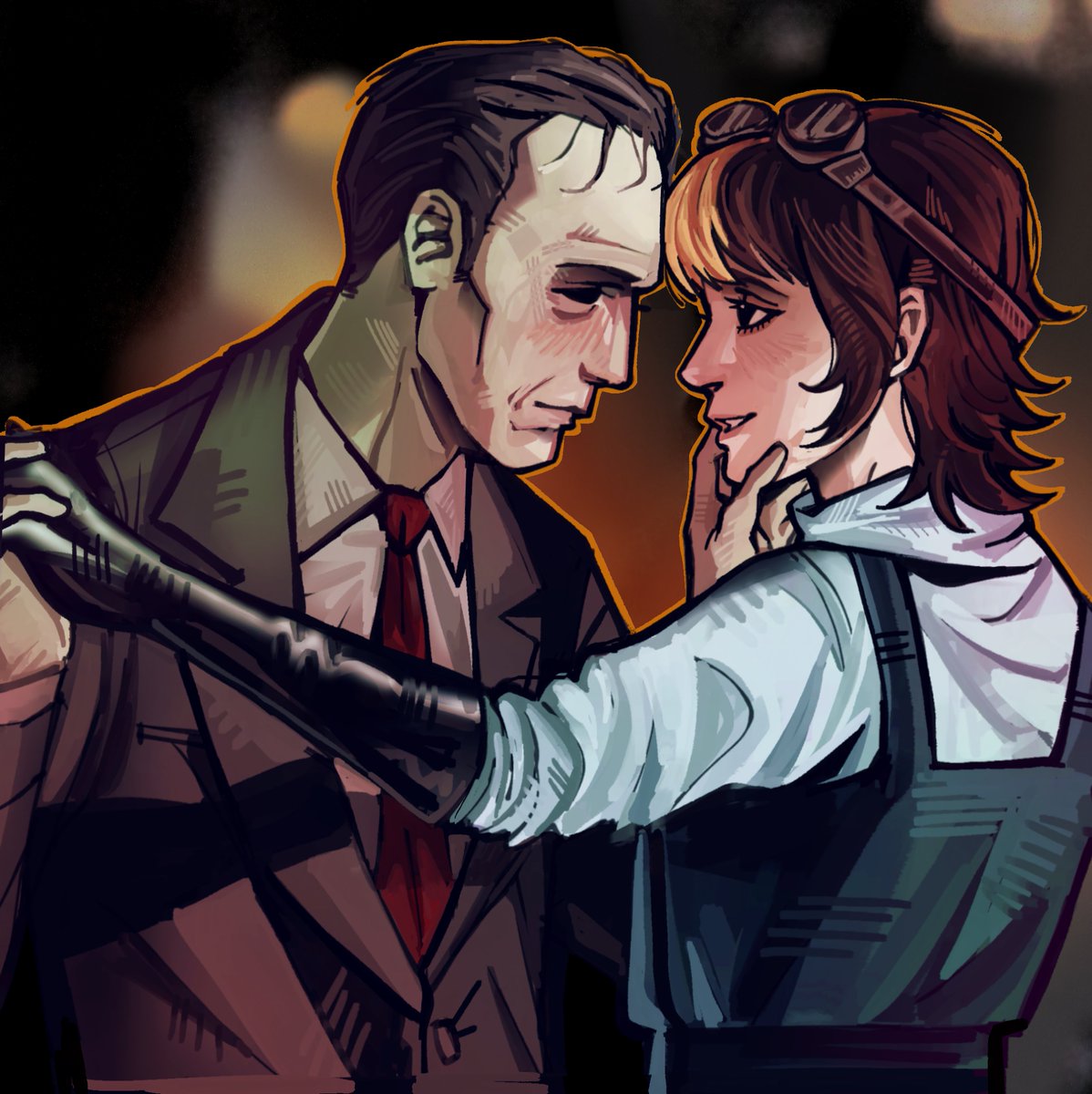 onesexplease's tweet photo. Commission for @eastrman !! This one was so fun, prepare for like 3 more easterman comms #outlasttrials #easterman #theoutlasttrials https://t.co/cKy7YYJaYN