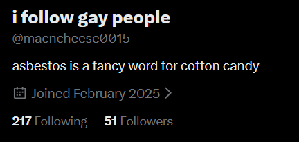 macncheese0015's tweet photo. 50 followers jesus fucking christ https://t.co/dFhxfnmEIm