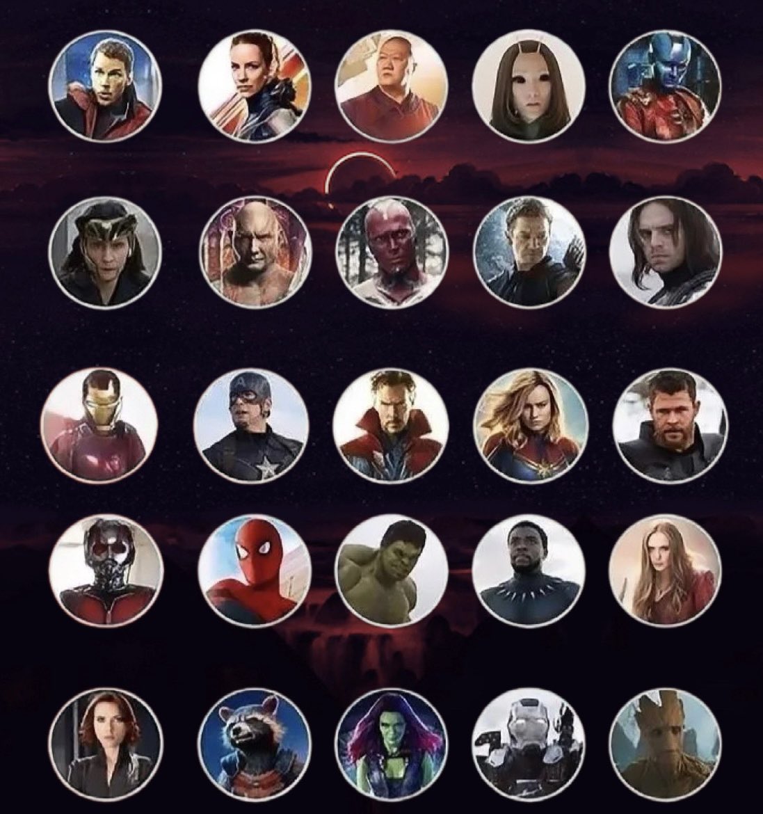 _heisajebo's tweet photo. Doctor Doom is invading and you can only pick one team from this grid to protect Earth. 

Who’s in your squad? 🔮 https://t.co/9dJ18d896z