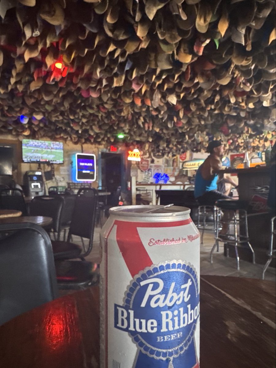 DFWBeer's tweet photo. Sometimes you just need a PBR at a classic dive bar. #PortAransasTX https://t.co/wwvDVFtFqL