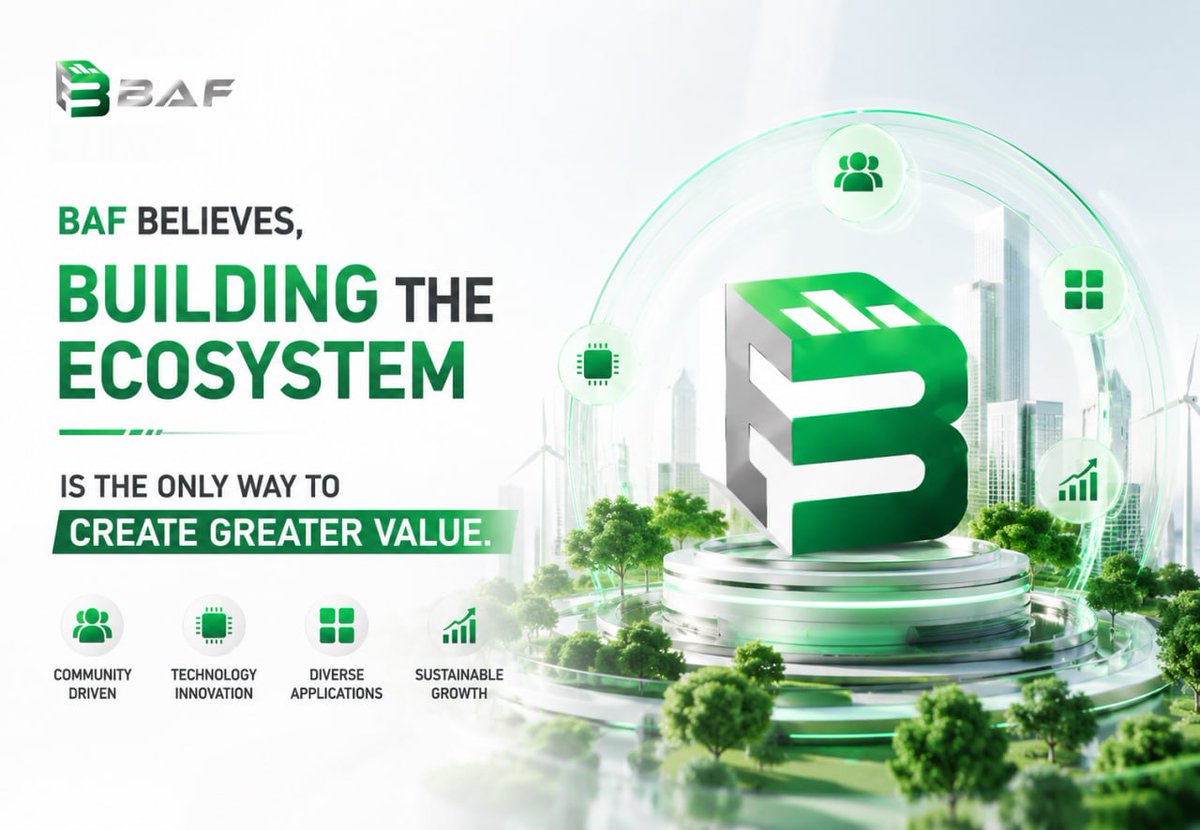 BA_Frontier's tweet photo. BAF believes, building the ecosystem is the only way to create greater value.

#BAF #BFT #DigitalEcosystem #BlockchainInnovation https://t.co/BRlK7Gfzjo