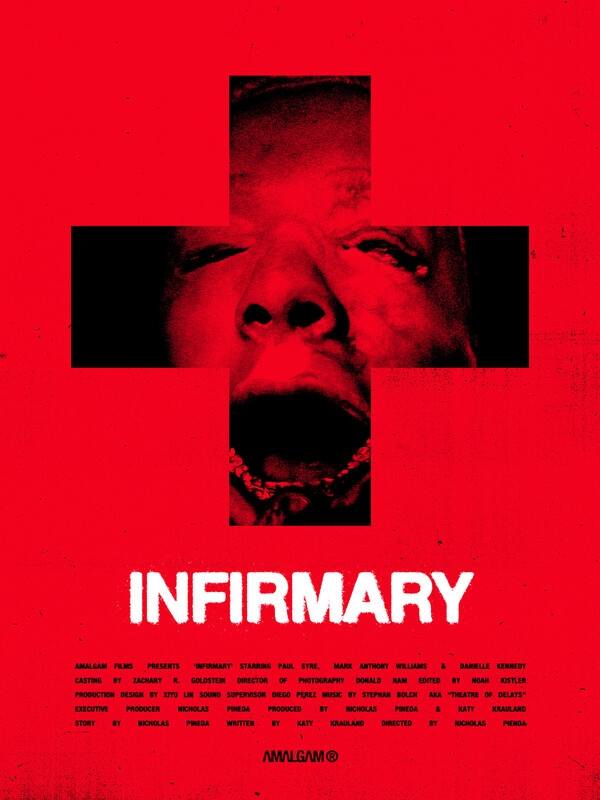 FrightFest's tweet photo. INFIRMARY: A rookie security guard's first night at an abandoned psychiatric hospital becomes a terrifying battle against its violent past. Nicholas Pineda delivers a found-footage-inspired haunted hospital chiller packed with escalating supernatural menace. https://t.co/EXfrHGgcAg