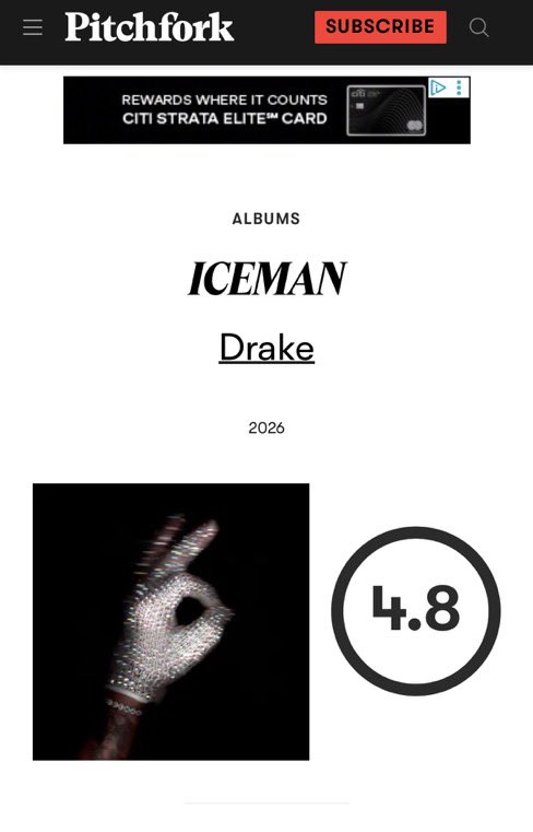 Callme_deerexx's tweet photo. Pitchfork obviously trolling atp lmao https://t.co/UOHOeyIx2G