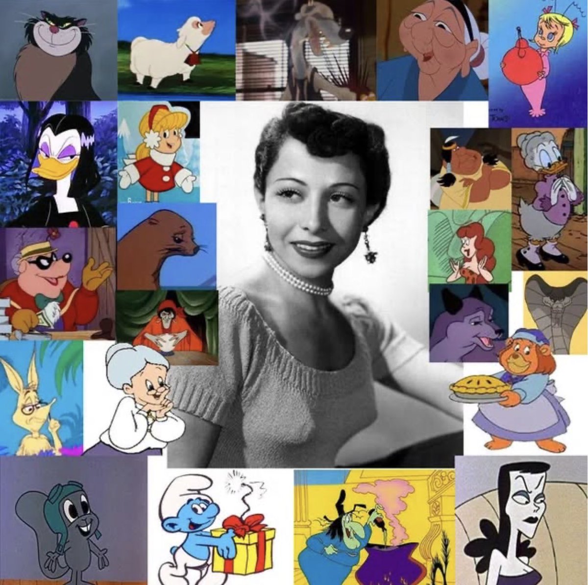 davidmarchie's tweet photo. Remembering June Foray 9 years ago. #RockyAndBullwinkle #GeorgeOfTheJungle #LooneyTunes #JuneForay #9thAnniversary https://t.co/pOvRJgkVu8