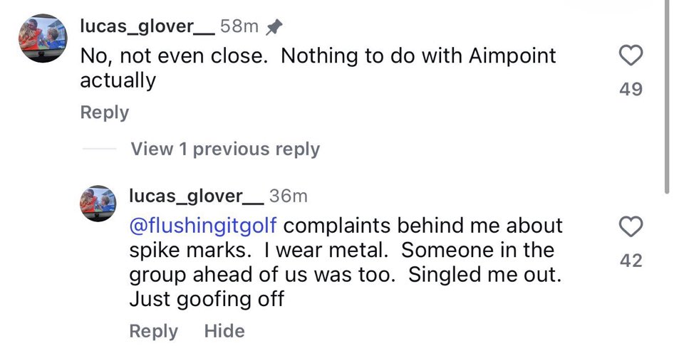 AndyMalone1966's tweet photo. @GolfChannel @BrentleyGC Makes way more sense. https://t.co/gzMbcAu8US