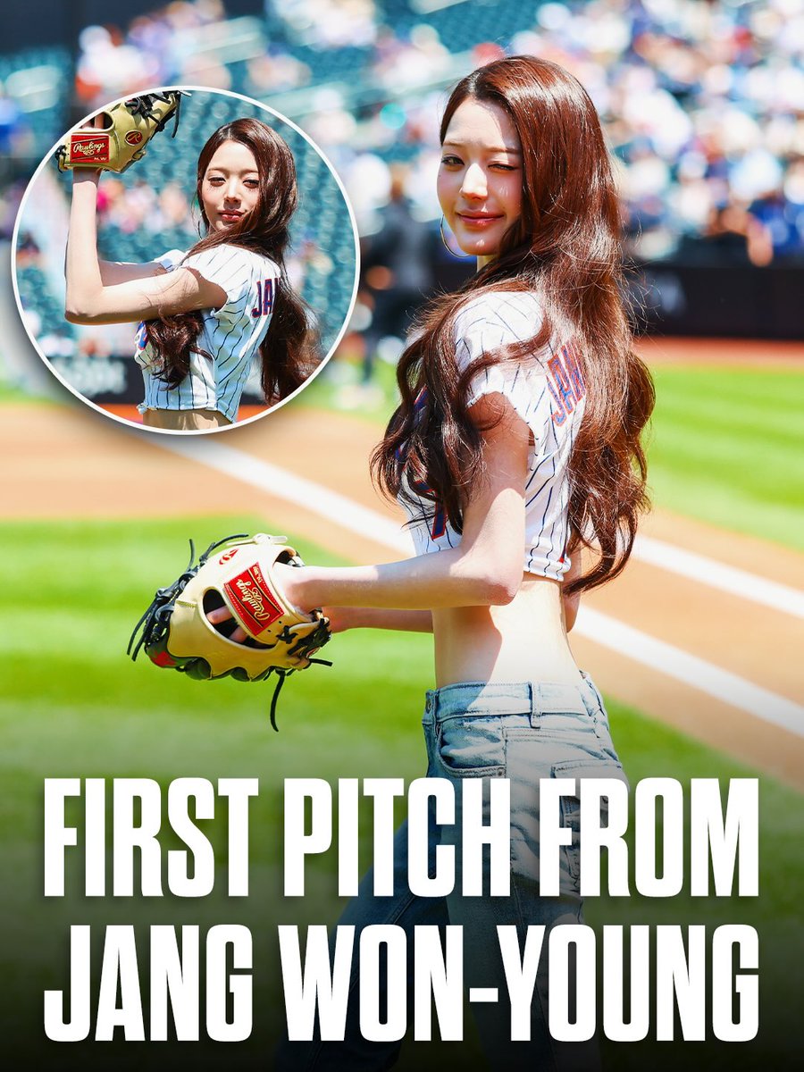 gf_eastern0116's tweet photo. 260727 @Mets Instagram Update (1/5)

Jang Won-young of IVE with a sensational first pitch ✨

https://t.co/ScHjXPVQd8
#장원영 #원영 #JANGWONYOUNG #WONYOUNG #IVE #아이브 @IVEstarship https://t.co/poT8BWpXdS